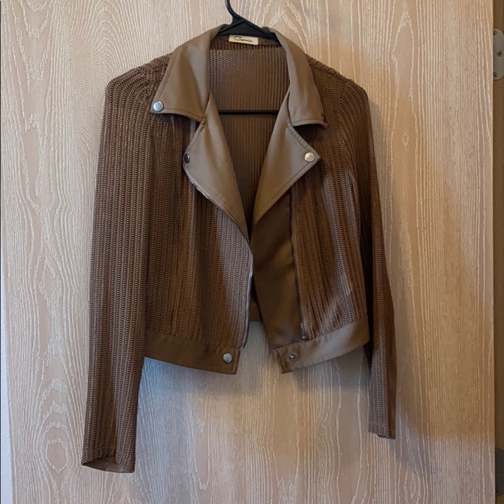 Brown Moto jacket